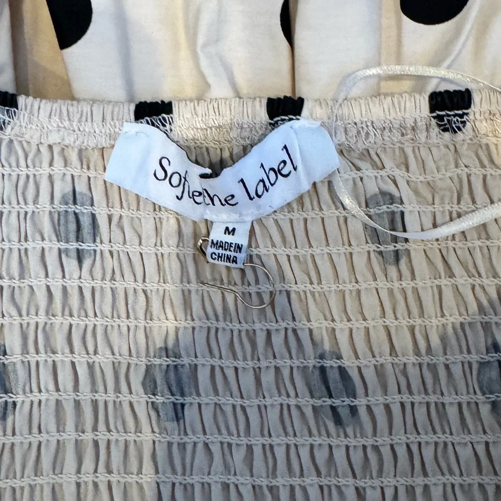 NWT Sofie The Label - Strapless Polka Dot Bubble Skirt Dress (medium) - Picture 6 of 6